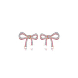 Ribbon Glow Studs ✦ Pink Poise / Blue Poise
