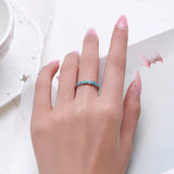 Turquoise Row ✦ Ripple Arc Ring