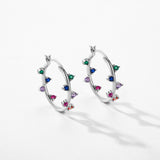 Rainbow Trail ✦ Vibrant Journey Hoop Earrings