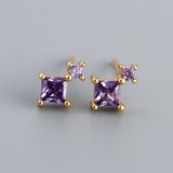Colour Dot Studs ✦ Lilac Whisper Balance