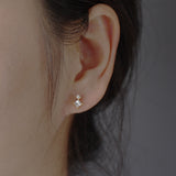 Colour Dot Studs ✦ Moonlight Clear Balance