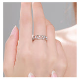 Halo Gleam – Clarity and Calm ✦ Crowned Band Ring