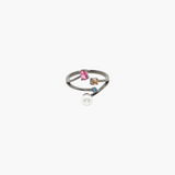 Blush Bloom Open Ring ✦ Pink Tone