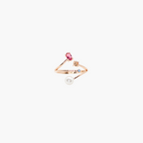 Blush Bloom Open Ring ✦ Pink Tone