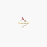Blush Bloom Open Ring ✦ Pink Tone