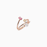 Blush Bloom Open Ring ✦ Pink Tone