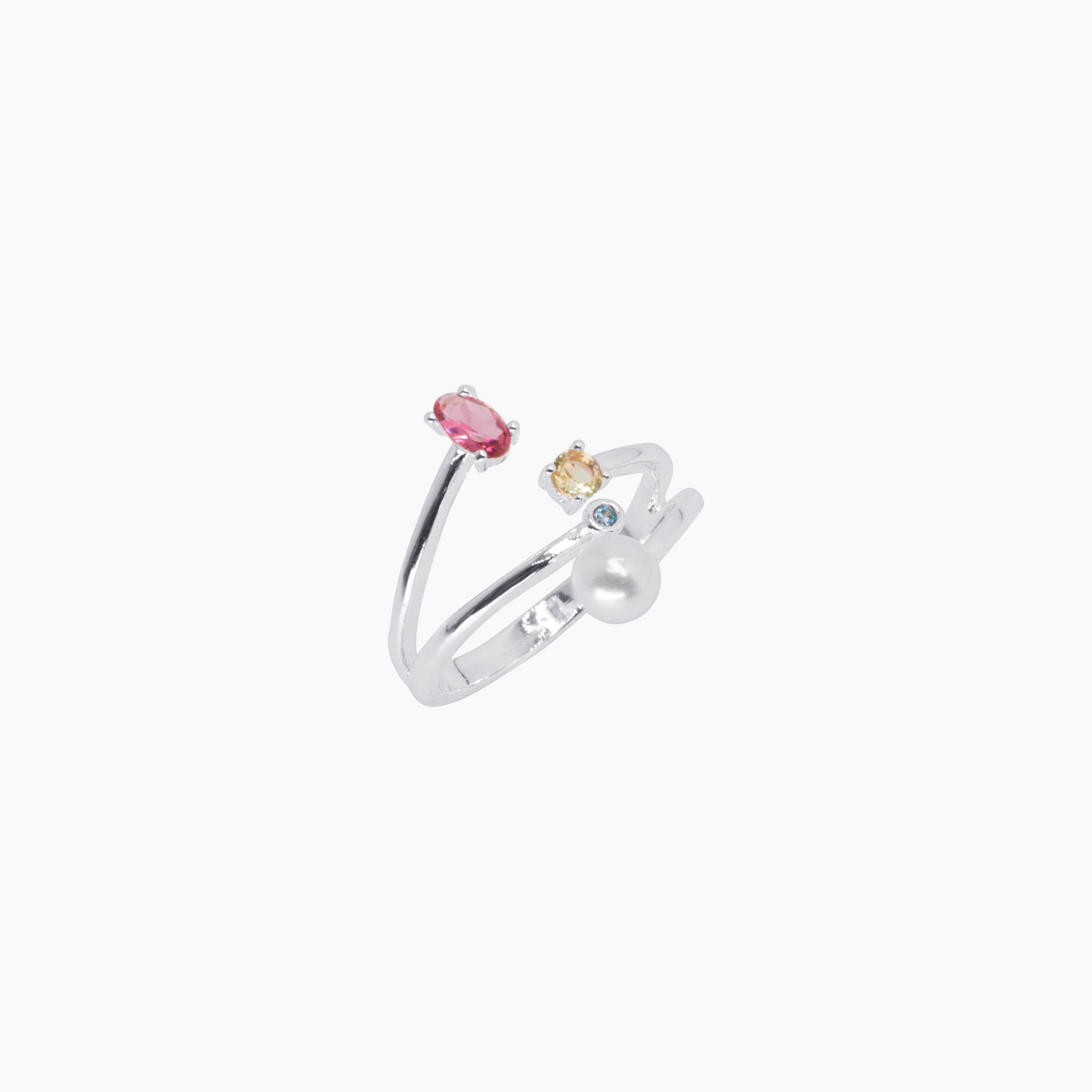 Blush Bloom Open Ring ✦ Pink Tone