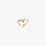 Sunset Glow Open Ring ✦ Warm Tone