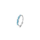 Turquoise Row ✦ Ripple Arc Ring