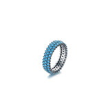 Turquoise Row ✦ Bold Weave Ring