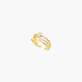 Eternal Glow Open Ring ✦ Mother of Pearl